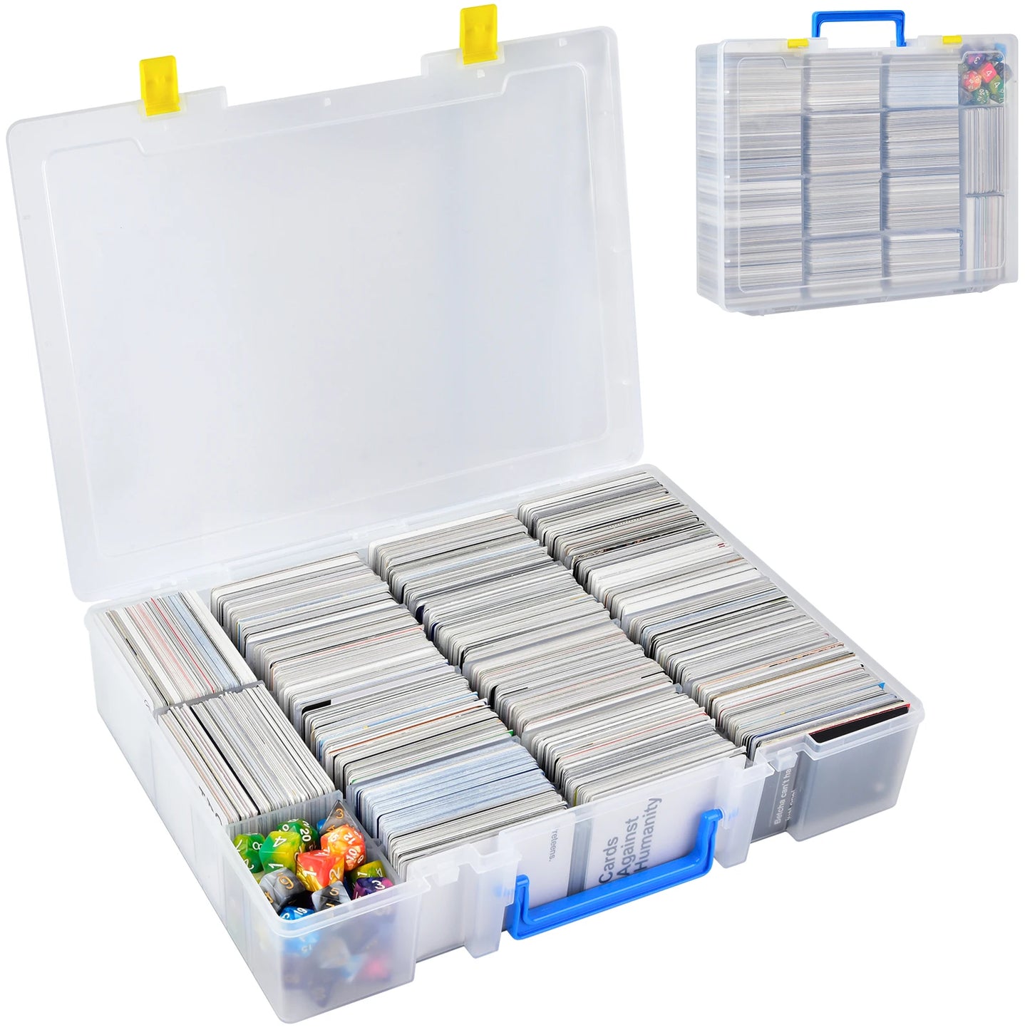 Trading Card Storage Box, 2300+ Playing Card Case Holder Organizer Compatible with PM TCG/for Yugioh/for CAH/for Phase 10 - My Store